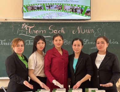 Chương trình "Trạm sạch mụn - Da sáng xinh" chính thức khởi động tại THCS Long Hòa, Châu Thành, Trà Vinh