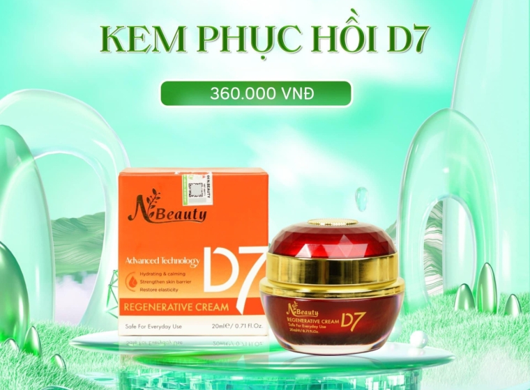 Khám phá thành phần nổi bật của Kem Phục Hồi D7 N Beauty