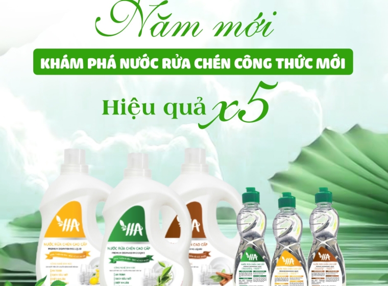 Khám phá nước rửa chén công thức mới - Hiệu quả X5