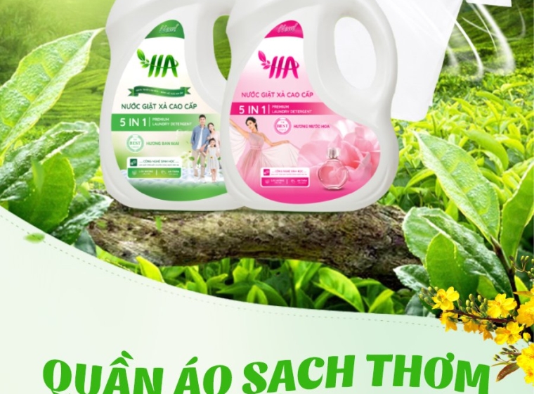 Quần áo sạch thơm, tinh tươm đón tết