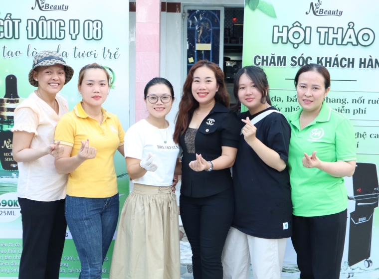 N Beauty thực hiện hội thảo " Chăm sóc khách hàng" tại Tiểu Cần, Trà Vinh