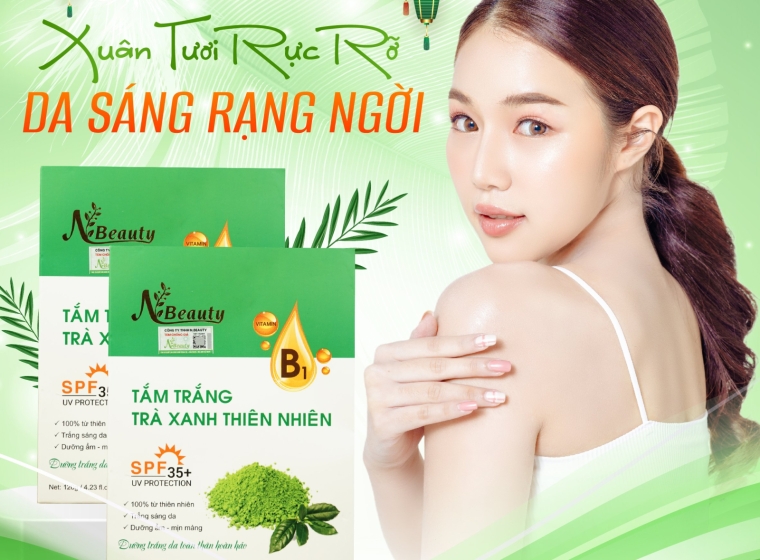 Da sáng ngời cùng tắm trắng trà xanh thiên nhiên