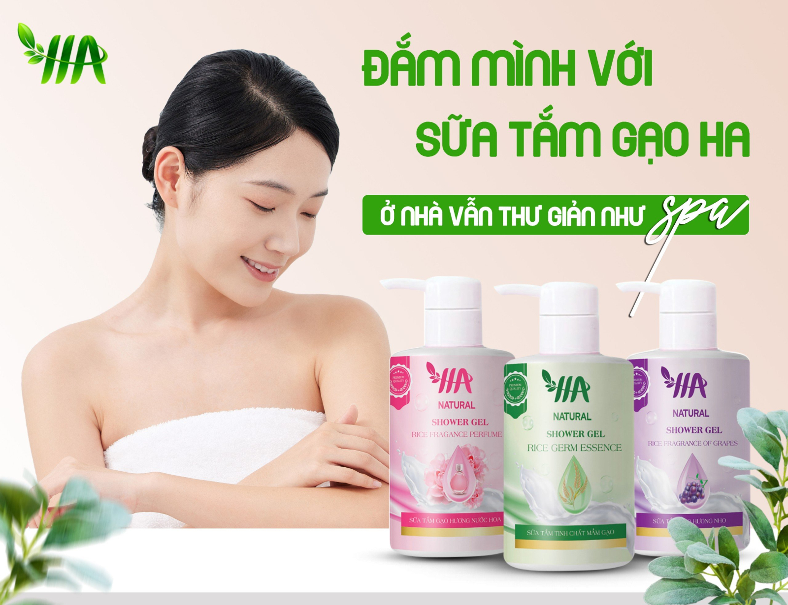 Sữa tắm gạo HA