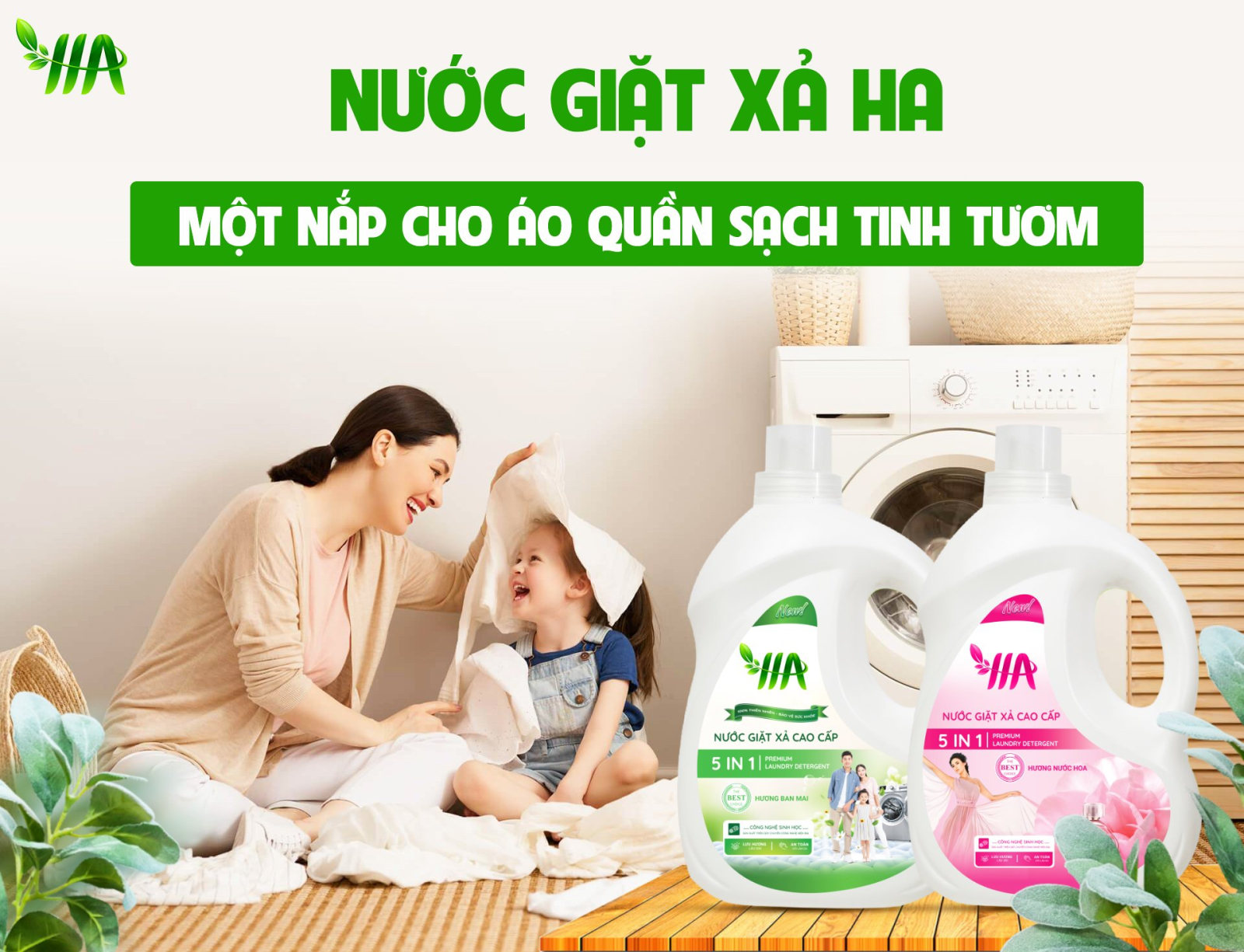 Nước giặt xả HA - 3,6 L